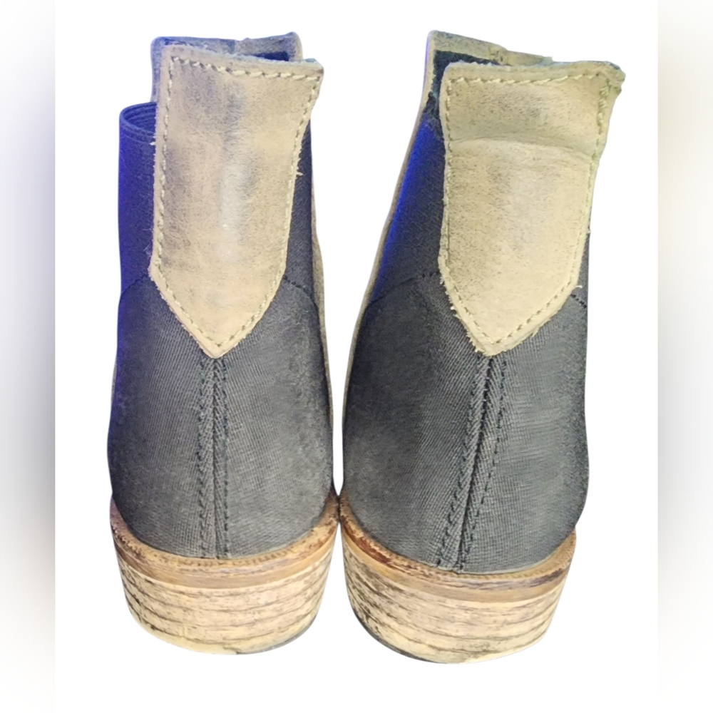 Free People Dark Horse Taupe Leather Ankle Boots, Womens 36 EU (6 US) - Picture 7 of 9